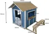 HOME DELUXE - Spielhaus DER GROßE PALAST - Blau mit Bank  Produktbild-Vorschau 7
