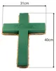 Nass Steckschaum Kreuz 40x30x5cm mit Eco Unterlage Natur Produktbild-Vorschau 8