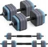 3-in-1 verstellbares Hantel-Set – Kurzhantel & Langhantel, Produktbild-Vorschau 1