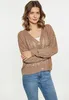 Sweter damski Jeona - kolor taupe. Rozmiar: M/L Podgląd zdjęcia produktu 4
