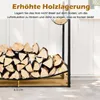 COSTWAY Kaminholzregal mit Kaminbesteck, Brennholzregal Produktbild-Vorschau 5