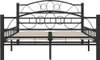 vidaXL Posteľný rošt Black Steel 120x200 cm Náhľad obrázku produktu 3