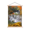 MuchoWow® Textilposter Bäume - Wasserfall - Herbst 40x60 cm Produktbild-Vorschau 1