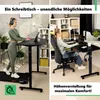 di volio Höhenverstellbarer Schreibtisch Rapalo - schwarz, Produktbild-Vorschau 5