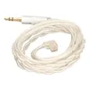 A white audio cable with a gold-plated 3.5mm connector and a clear 2-pin connector, coiled on a white background. Podgląd zdjęcia produktu