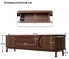 Merax TV-Schrank mit Holzoptik, TV Lowboard mit Schubladen Produktbild-Vorschau 7