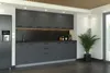 ULWEHOME Küchenzeile 260 cm Anthrazit, Küchenmöbel-Set Produktbild-Vorschau 5