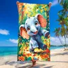 FEBE Strandtuch XXL 100x180 cm Kleiner Elefant Badetuch Produktbild-Vorschau 2
