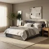 King Komplett Doppelbett mit Bettkasten Stoff Holz Bettrost Produktbild-Vorschau 2