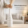 Blumenvase Keramik Blumen Vase weiß Tischdeko Blumenschale Produktbild-Vorschau 2