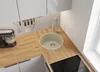 PRIMAGRAN Spülbecken Rund Beige 46x46cm, Granitspüle 1 Produktbild-Vorschau 2