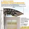 Outsunny Pultvordach Vordach für Haustür 303x96x27cm mit UV Produktbild-Vorschau 7