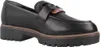 A single black loafer shoe with a brown accent is shown from a side angle against a white background. Anteprima dell’immagine prodotto