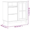 vidaXL Sideboard mit Glastür FLAM 80x40x80 cm Massivholz Produktbild-Vorschau 8