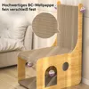 Kratzbrett, 2in1 Haustierbett, L-förmiges Katzenbett, Produktbild-Vorschau 6