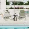 home24 Liegestuhl - 2er-Set - Stahl / Polyrattan Produktbild-Vorschau 2