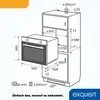 Exquisit Einbaubackofen, Backofen Einbaugerät Silber, 62 L Produktbild-Vorschau 6