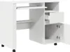 vidaXL Tavolo con ruote, bianco, realizzato in materiale Anteprima dell’immagine prodotto 5