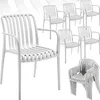 tectake® Gartenstühle Alcudia, wetterfest, stapelbar Produktbild-Vorschau 9