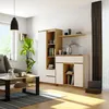Kommode K100 Sonoma Eiche 101 cm 2 Türen 3 Schubladen Front Produktbild-Vorschau 7