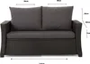 Coussins de jardin pour meubles en polyrattan 4 places Voir les images du produit 12