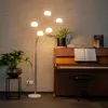 Design Stehleuchte Stahl mit Opalglas 5 Flammig Sixties Produktbild-Vorschau 9