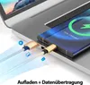 USB-C Kabel Nylon Schnell Ladekabel Datenkabel für Samsung Produktbild-Vorschau 3
