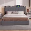 Letto matrimoniale imbottito con base a molle, dimensioni Anteprima dell’immagine prodotto 2
