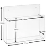 Quadratischer Wandprospekthalter 150x150mm aus Acrylglas / Produktbild-Vorschau 4