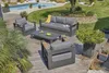 5-Sitzer-Gartenmöbel ausfarbenem Aluminium HPL-Armlehnen Produktbild-Vorschau 2