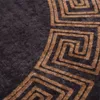 vidaXL Teppich Waschbar Schwarz und Golden φ120 cm Produktbild-Vorschau 3