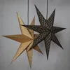 Papierstern Brodie - hängend - D: 60cm - Stickerei - Baumwolle - schwarz Produktbild-Vorschau