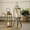 FRANK FLECHTWAREN Laterne Wood, 2er Set, Holz, weiß Produktbild-Vorschau 5
