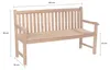 LC Garden «Kampen» Panchina da giardino in legno di teak Anteprima dell’immagine prodotto 5