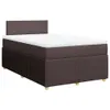 Boxspringbett mit Matratze Dunkelbraun 120x200 cm Stoff Produktbild-Vorschau 1