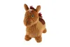 Cheval sauteur en peluche marron 23cm de haut selle avec Voir les images du produit 8
