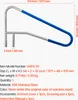 Main courante de piscine VEVOR, 1371x48x813 mm, capacité de Voir les images du produit 7