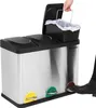 SONGMICS Mülltrenner 3 x 15,0 l edelstahl Produktbild-Vorschau 13