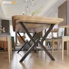 MetaloPro Breda Tischbeine im X-Design – Industrieller Produktbild-Vorschau 4