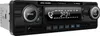 A black car radio with a retro look, featuring a digital display, buttons, and knobs. Voir les images du produit