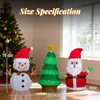 LEADZM Schneemann & Weihnachtsbaum mit 150 warmweißen Produktbild-Vorschau 6