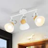 ZMH faretto da soffitto bianco vintage 3 fiamme retrò Anteprima dell’immagine prodotto 1