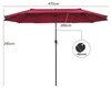 COSTWAY Doppelsonnenschirm 470x280cm, Sonnenschirm Groß Produktbild-Vorschau 7