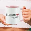 Huuraa Kaffeetasse Herzogenrath verliebt 330ml Rosa Keramik Produktbild-Vorschau 3