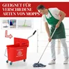 HOMCOM Vozík na čistenie, vedro na čistenie, pojazdné Náhľad obrázku produktu 7