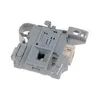 A close-up studio shot of a dishwasher door lock mechanism. Produktbild-Vorschau