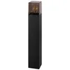 A black outdoor lamp with a transparent top. Produktbild-Vorschau