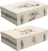 Navaris 2er Set Unterbett Aufbewahrungsbox - 58 x 38 x 15 Produktbild-Vorschau 1