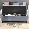 HOMCOM Lavice Čalouněná lavice s úložným prostorem, Náhled obrázku produktu 4