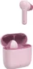 A pink wireless earbud and its charging case are shown against a white background. Produktbild-Vorschau